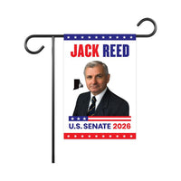 Jack Reed For Rhode Island Senate 2026 Garden Flag, Double Sided, 2026 Senate Flag, Elections Flag, Anti-Trump, Race Red White & Blue Flag