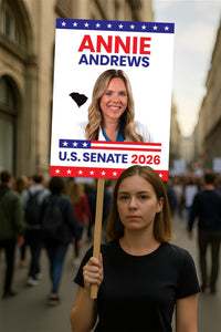 Annie Andrews For South Carolina Senate 2026 Election Sign, Republic Party, Political Campaign Sign, Senate Election 2026 Race Poster Sign