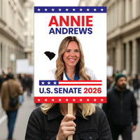 Annie Andrews For South Carolina Senate 2026 Election Sign, Republic Party, Political Campaign Sign, Senate Election 2026 Race Poster Sign