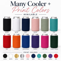Custom Logo Can Coolers, Personalized Neoprene Can Cooler, Party Favor Drink Sleeve, Bachelorette Gift, Wedding Favors, Bulk Cozies