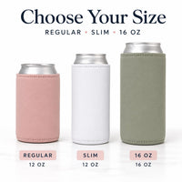 Custom Logo Can Coolers, Personalized Neoprene Can Cooler, Party Favor Drink Sleeve, Bachelorette Gift, Wedding Favors, Bulk Cozies