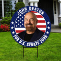 John Deaton For Massachusetts Senate 2026 Yard Sign, Corrugated Plastic Senate Elections, Race Red White & Blue Yard Sign with Metal H-Stake