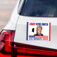 Cindy Hyde-Smith For Mississippi Senate 2026 Car Magnet - Vote Hyde-Smith Vehicle Magnet, Mississippi Senate Elections 2026 Magnet -6"x 4.5"