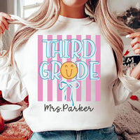 Personalized Third Grade Teacher Shirt, Custom Name 3rd Grade Tee, Back To School Shirt, Teacher Appreciation Gifts, Cute Gifts for Teachers