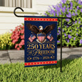 250 Years of Freedom Garden Flag, 12x18 Inch Double Sided Yard Flag, America 250th Decor, Patriotic Eagle Banner, 4th of July Gift