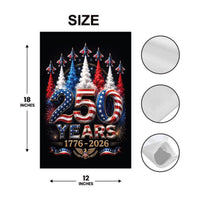 250th Anniversary USA Garden Flag, 12x18 Double Sided Yard Flag, America 250th Decor, 1776-2026 USA Patriotic Party, 4th of July Gift