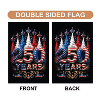 250th Anniversary USA Garden Flag, 12x18 Double Sided Yard Flag, America 250th Decor, 1776-2026 USA Patriotic Party, 4th of July Gift
