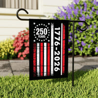 250 Anniversary USA Garden Flag, 12x18 Double Sided Yard Flag, America 250th Decor, 1776-2026 Patriotic Outdoor Decor, 4th of July Gift