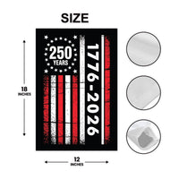 250 Anniversary USA Garden Flag, 12x18 Double Sided Yard Flag, America 250th Decor, 1776-2026 Patriotic Outdoor Decor, 4th of July Gift