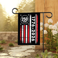 250 Anniversary USA Garden Flag, 12x18 Double Sided Yard Flag, America 250th Decor, 1776-2026 Patriotic Outdoor Decor, 4th of July Gift