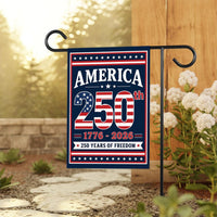 250 Anniversary USA Garden Flag, 12x18 Double Sided Yard Flag, America 250th Decor, 1776-2026 Patriotic Outdoor Decor, 4th of July Gift
