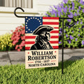 Custom Revolutionary War Patriot Garden Flag, 12x18 Double Sided Yard Flag, Vintage USA Decor, Personalized Patriotic Gift for Porch