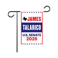 James Talarico For Texas Senate 2026 Garden Flag, Double Sided, 2026 Senate Flag, Elections Flag, Democratic Sign, Race Red White Blue Flag