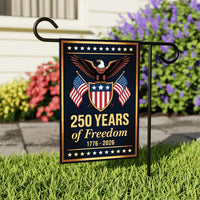 250 Years of Freedom Garden Flag, 12x18 Inch Double Sided Yard Flag, America 250th Decor, Patriotic Eagle Banner, 4th of July Gift