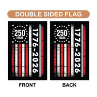 250 Anniversary USA Garden Flag, 12x18 Double Sided Yard Flag, America 250th Decor, 1776-2026 Patriotic Outdoor Decor, 4th of July Gift