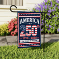 250 Anniversary USA Garden Flag, 12x18 Double Sided Yard Flag, America 250th Decor, 1776-2026 Patriotic Outdoor Decor, 4th of July Gift