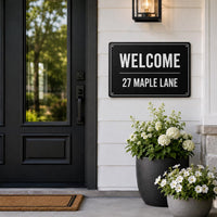 Custom Metal Sign with Text, Personalized Aluminum Sign for Home Business Events, Custom Wall Decor, Home Wall Plaque, Housewarming Gift