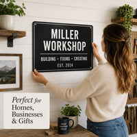 Custom Metal Sign with Text, Personalized Aluminum Sign for Home Business Events, Custom Wall Decor, Home Wall Plaque, Housewarming Gift