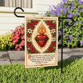 Sacred Heart of Jesus Garden Flag, 12x18 Double Sided Christian Yard Decor, Catholic Outdoor Decor, Faith Porch Flag, Religious Gift