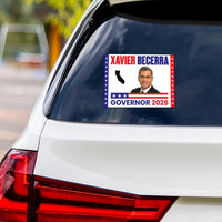 Xavier Becerra For California Governor 2026 Vinyl Sticker, Vote Xavier Becerra, California Governor Elections 2026 Bumper Sticker 6" x 4.5"
