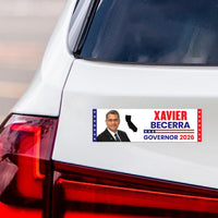 Xavier Becerra For California Governor 2026 Car Magnet - Vote Xavier Becerra Vehicle Magnet, Governor Elections 2026 Magnet - 10" x 3"