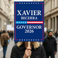 Xavier Becerra For California Governor 2026 Election Sign, Political Campaign Sign, Democratic party, Governor Election 2026 Poster Sign