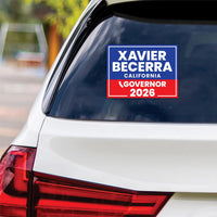 Xavier Becerra For California Governor 2026 Vinyl Sticker, Vote Xavier Becerra, California Governor Elections 2026 Bumper Sticker 6" x 4.5"