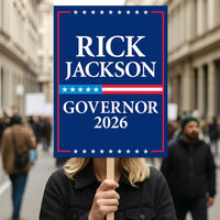 Rick Jackson For Georgia Governor 2026 Election Sign, Political Campaign Sign, Democrate, Governor Election 2026 Race Poster Sign