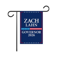 Zach Lahn For Iowa Governor 2026 Garden Flag, Double Sided, 2026 Governor Flag, Democratic party, Elections Flag, Race Red White & Blue Flag