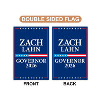 Zach Lahn For Iowa Governor 2026 Garden Flag, Double Sided, 2026 Governor Flag, Democratic party, Elections Flag, Race Red White & Blue Flag