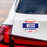 Everett Wess For Alabama Senate 2026 Car Magnet - Vote Everett Wess Vehicle Magnet, Alabama Senate Elections 2026 Magnet -6" x 4.5"