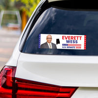 Everett Wess For Alabama Senate 2026 Vinyl Sticker, Vote Everett Wess Decal, Alabama Senate Elections 2026 Bumper Sticker, 10"x 3"