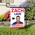 Zach Lahn For Iowa Governor 2026 Garden Flag, Double Sided, 2026 Governor Flag, Democratic party, Elections Flag, Race Red White & Blue Flag