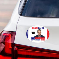 Zach Lahn For Iowa Governor 2026 Car Magnet - Vote Zach Lahn Vehicle Magnet, Iowa Governor Elections 2026 Magnet - 6" x 4.5"