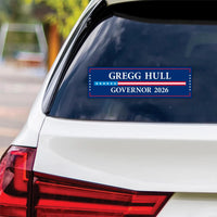 Gregg Hull For New Mexico Governor 2026 Vinyl Sticker, Vote Gregg Hull, New Mexico Governor Elections 2026 Bumper Sticker 10" x 3"