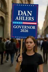 Dan Ahlers For South Dakota Governor 2026 Election Sign, Political Campaign Sign, Republic party, Governor Election 2026 Race Poster Sign