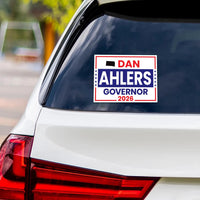 Dan Ahlers For South Dakota Governor 2026 Vinyl Sticker, Vote Dan Ahlers, South Dakota Governor Elections 2026 Bumper Sticker 6"x 4.5"
