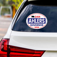 Dan Ahlers For South Dakota Governor 2026 Vinyl Sticker, Vote Dan Ahlers, South Dakota Governor Elections 2026 Bumper Sticker 6"x 4.5"