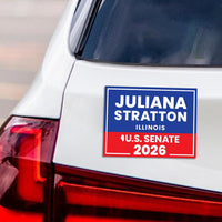 Juliana Stratton For Illinois Senate 2026 Car Magnet - Vote Juliana Vehicle Magnet, Illinois Senate Elections 2026 Magnet - 6" x 4.5"