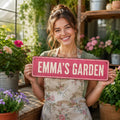 Custom Vintage Street Metal Sign, Personalized Farmhouse Aluminum Sign, Rustic Barn Nameplate, Vintage Metal Plaque, Farmhouse Decor Gift