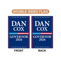 Dan Cox For Maryland Governor 2026 Garden Flag, Double Sided, 2026 Governor Flag,, Elections Flag, Race Red White & Blue Flag