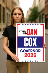 Dan Cox For Maryland Governor 2026 Election Sign, Political Campaign Sign, Democratic party, Governor Election 2026 Race Poster Sign