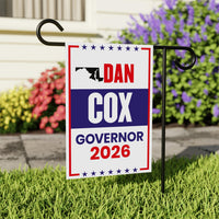 Dan Cox For Maryland Governor 2026 Garden Flag, Double Sided, 2026 Governor Flag,, Elections Flag, Race Red White & Blue Flag