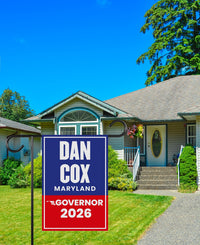 Dan Cox For Maryland Governor 2026 Garden Flag, Double Sided, 2026 Governor Flag,, Elections Flag, Race Red White & Blue Flag