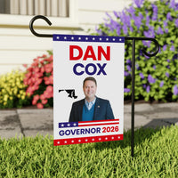Dan Cox For Maryland Governor 2026 Garden Flag, Double Sided, 2026 Governor Flag,, Elections Flag, Race Red White & Blue Flag