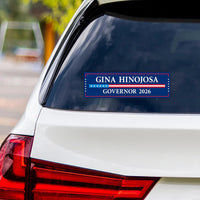 Gina Hinojosa For Texas Governor 2026 Vinyl Sticker, Vote Gina Hinojosa, Texas Governor Elections 2026 Bumper Sticker 10"x 3"