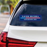 Xavier Becerra For California Governor 2026 Vinyl Sticker, Vote Xavier Becerra, California Governor Elections 2026 Bumper Sticker 10" x 3"
