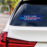 Zach Lahn For Iowa Governor 2026 Vinyl Sticker, Vote Zach Lahn, Iowa Governor Elections 2026 Bumper Sticker 10" x 3"