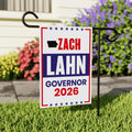 Zach Lahn For Iowa Governor 2026 Garden Flag, Double Sided, 2026 Governor Flag, Democratic party, Elections Flag, Race Red White & Blue Flag