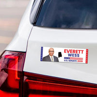 Everett Wess For Alabama Senate 2026 Car Magnet - Vote Everett Wess Vehicle Magnet, Alabama Senate Elections 2026 Magnet - 10" x 3"